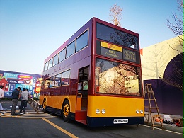 华锴电动车创意展示大巴士，助力肇庆香港城营销盛事