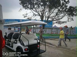 华锴电动车8座高尔夫球车服务中建地产